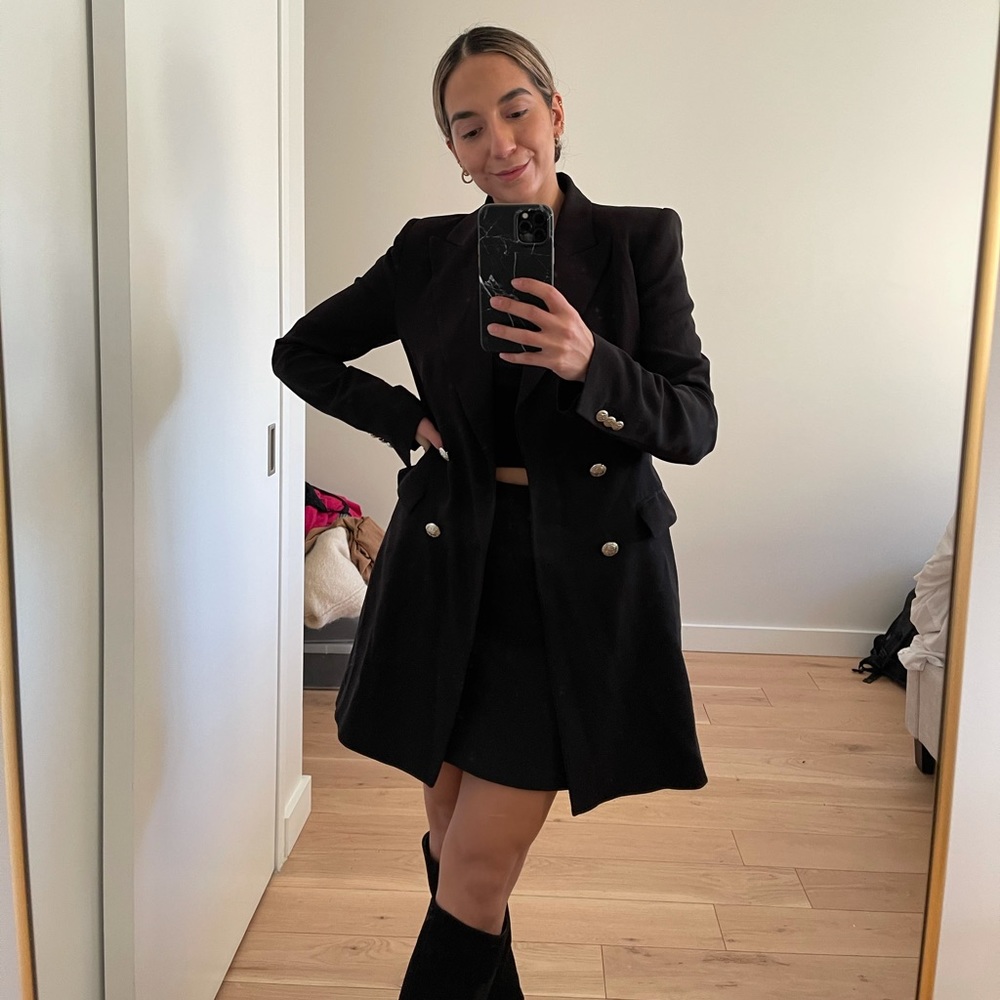 Zara Black Blazer Size M